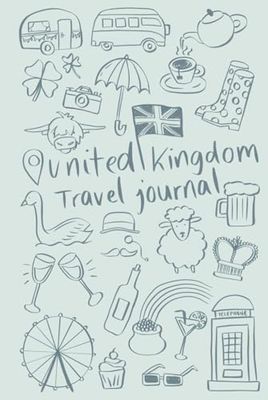 United Kingdom Travel Journal: Small Blue Cover