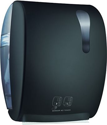 Mar Plast - A8752RNE - Tube doseur électrique - Noir Soft Touch/Translucide - 405 x 224 x 320 mm