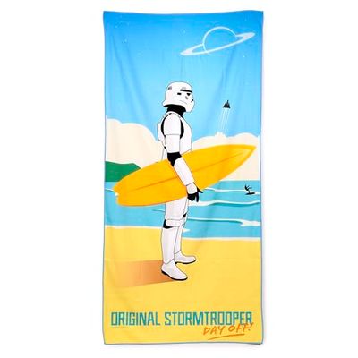 Puckator Serviette de Plage en Microfibre - The Original Stormtrooper Surf Day Off