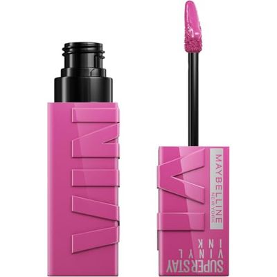 Maybelline New-York - Rouge à Lèvres Liquide - Effet Vinyl Brillant - Longue Tenue - SuperStay Vinyl Ink Pink - Teinte : Edgy (165)