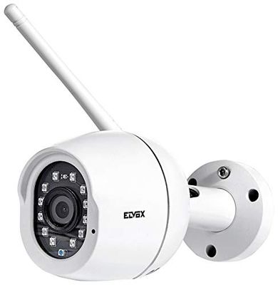VIMAR 46237.040A kolorowa kamera WiFi, kompatybilna z Alexa, Full-HD, funkcja czujnika ruchu i wysyłania powiadomień, aplikacja View dla systemów Android i iOS, biała, 1 sztuka (1 opakowanie)