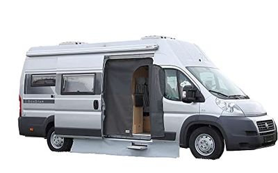 Hindermann MOV9943182 Insectenwerend gordijn, achterdeur met magnetische bevestiging, uniseks, volwassenen, standaard, eenheidsmaat