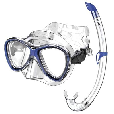 SEAC Set till Capri-topp, set med caprimask och toppsnorkel av silikon för vuxna och tonåringar