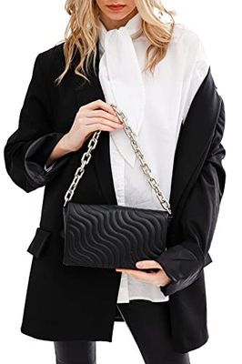Madamra Women's TRFMDMRA100196 Shoulder Bag, Black, 15 x 25 cm