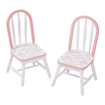 Fantasy Fields 2 chaises Enfant Swan Lake en Bois pour Fille bébé TD-12718A2