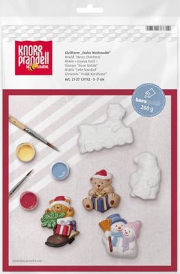 Gütermann / KnorrPrandell 2713192 - Moldes para Yeso (6 Unidades), diseño de Navidad