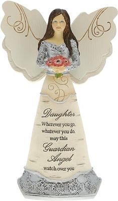 Pavilion Gift Company Elements Sister Figura de anjo da guarda (15,24 cm), cor rosa