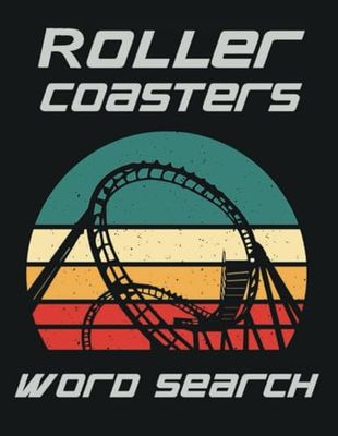 Roller Coasters Word Search: Roller Coaster Gifts for Coaster Enthusiasts