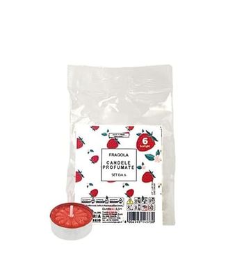 6 velas perfumadas Pocket Season - Primavera/Verano - Fresa - Cereria Di Giorgio