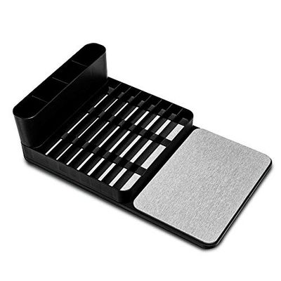 madesmart Drying Stone Dish Rack, None, Carbon