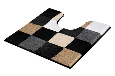 Kleine Wolke Caro 5426926129 Tappetino WC 55x55 cm colore: Nero