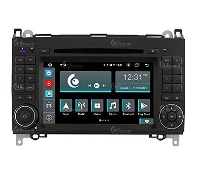 Op maat gemaakte autoradio voor Mercedes Android GPS Bluetooth WiFi Dab USB Full HD Touchscreen Display 7" Easyconnect Processor 8core Stembediening