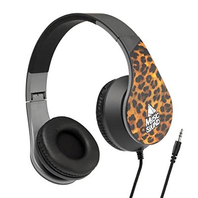 Music Sound | HEADBAND filo Fantasy | Cuffie on ear archetto estensibile con filo - Jack 3.5 mm - Fantasia Leo, One Size