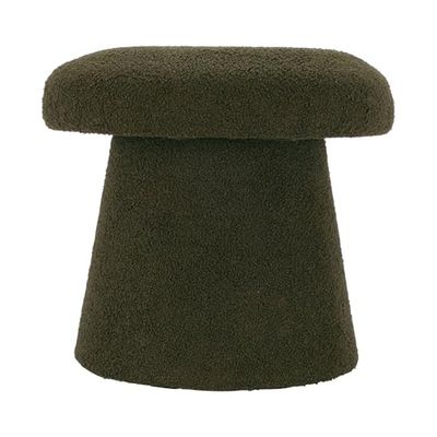 Well Home Taburete seta 'Teddy' verde Ø43x38cm
