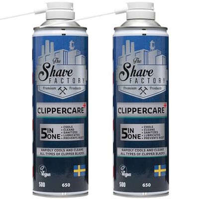 The Shave factory Clipper Care Series (5in1 Clipper Spray, 2 PCS x 500ml)
