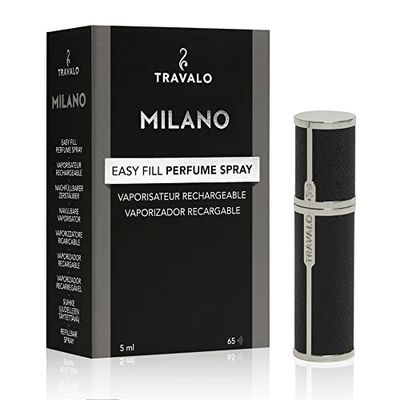 Travalo Milano HD Zwart hervulbare parfumverstuiver
