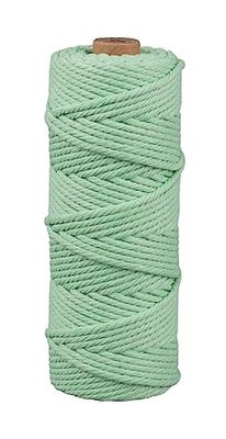 Rayher Hilo macramé, verde menta, 3 mm ø, 70 m aprox. 210 g, para tejer y manualidades, 44007408