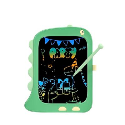 DAM 8,5 inch LCD schrijf- en tekentablet in dinosaurusvorm, kleur: groen