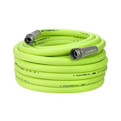 Flexzill, HFZG675YW-E, tuyau d'arrosage de 1,58 cm x 22,8 m, très résistant, léger, sans danger pour l'eau potable, vert (ZillaGreen)