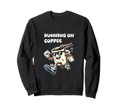 Running on Coffee - Divertente tazza da caffè con occhiali da sole Felpa
