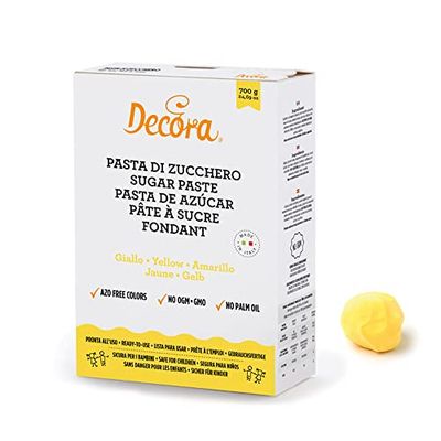 Decora 9310114 Pasta Di Zucchero Gialla 700 G