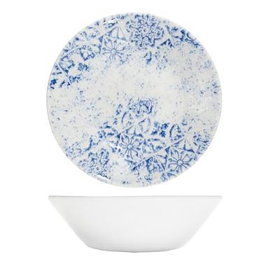 Queens By Churchill Algarve Blue Coupe Bowl 20cm - Pack of 6