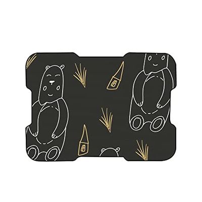 Bonamaison, Digital Printed Mouse Pad, Non-Slip Base, for Office and Home, Size: 22 x 18 cm