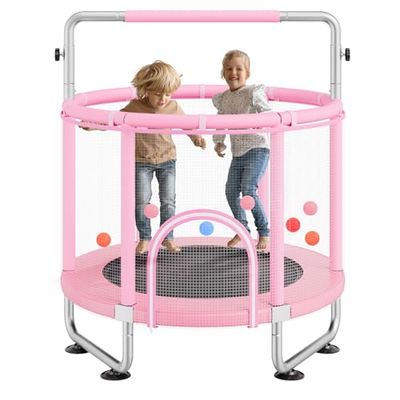 VEVOR Trampoline voor kinderen, roze (trampoline 140 cm)
