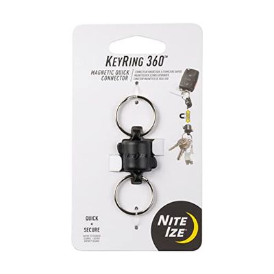 Nite-ize Sleutelhanger 360 Magnetische Snelle Schakelaar, Magnetische Vergrendeling Gespleten Ringen voor Sleutels