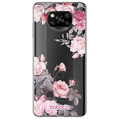ERT GROUP mobiltelefonfodral för Xiaomi POCOPHONE X3 originalt och officiellt licensierat Babaco mönster Flowers 055 optimalt anpassad till formen på mobiltelefonen, gedeeltelijk transparant