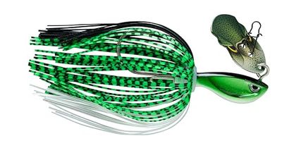 Rapala - Leurre de Pêche Rap-V Pike Bladed Jig Construction sans Plomb (Bismuth) - Leurre Eau Douce Coulant - Profondeur de Nage Variable - Taille 10cm / 21g - Fabriqué en Estonie - Baby Bass