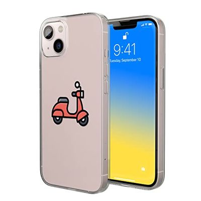Bonateks, Custodia stampata digitale, compatibile con iPhone 14, custodia per cellulare, custodia protettiva, antiurto, silicone, flessibile, trasparente