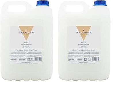 Valquer Profesional Shampooing Spécial d'Amandes pour Coiffure Shampooing professionnel Shampooing Garrafa-5000ML (Lot de 2)