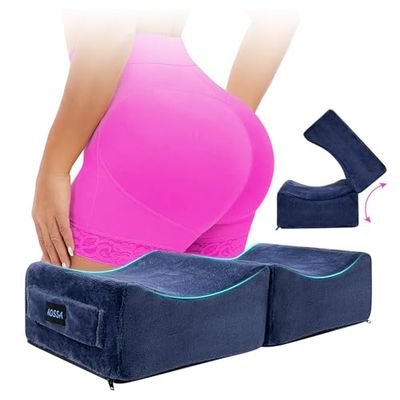 BBL Pillow After Surgery for Butt Brazilian Butt Lift Pillow Booty for Sitting Driving Car Seat Office Chair Lipo,Portable & Lightweight (Blue)