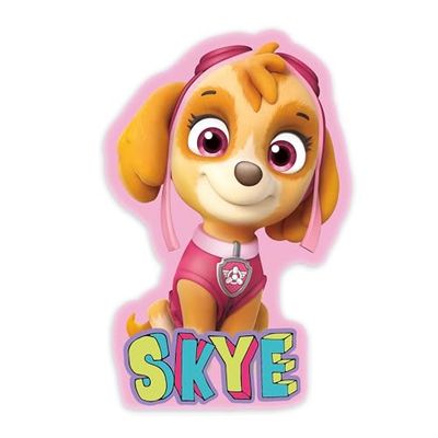 Herding Paw Patrol Skye Cojín con Forma contorneada de La Patrulla Canina, Aprox. 33 x 24 x 5 cm, poliéster, cojín con Forma Especial