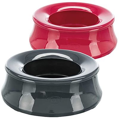 Swobby dog bowl plastic, 1.7 l/ø 24 cm Assorted Colours - (special removable rim prevents spills)