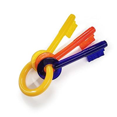 Nylabone Zachte puppyhond kinderziektes kauwspeelgoed sleutels, spek smaak, medium voor puppy's tot 16 kg