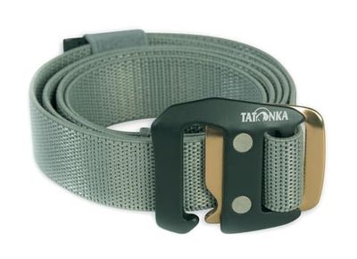 Tatonka Stretch Belt 25 mm cinturón elástico, Unisex Adultos, Gris-Warm Grey, Talla ÚNICA