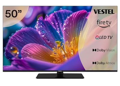 Vestel - 50QF9940 50" 4K Smart QLED Fire TV - 50"/108cm UHD 4K Amazon Fire TV 3 HDMI 2 USB WCG Dolby Vision & Atmos DTS (50)