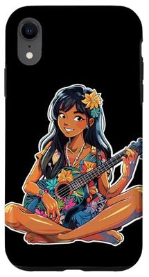 Ukulele Girl Graphic Stringed Instrument Case for iPhone XR