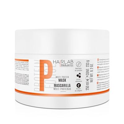 SALERM - Maschera per capelli danneggiati - Multi-Proteine Hair Lab - 250 ml - Ricostituisce la mancanza di cheratina naturale - Fornisce corpo alla criniera - Rafforza e ripara i capelli - Senza