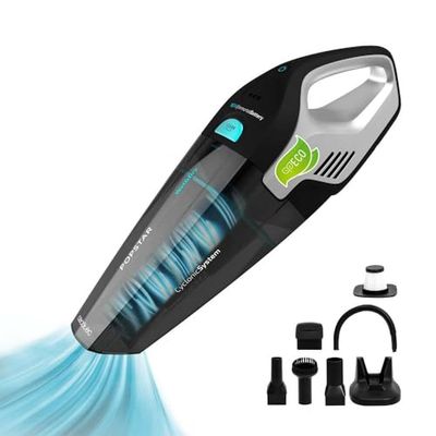 Cecotec Aspirateur à Main Conga Popstar Micro 18,5 V Hand. 110W, Technologie Cyclonique sans Sac, Solides et Liquides, Batterie au Lithium-ION 18,5 V, Set d'Accesories, Réservoir de 500ml