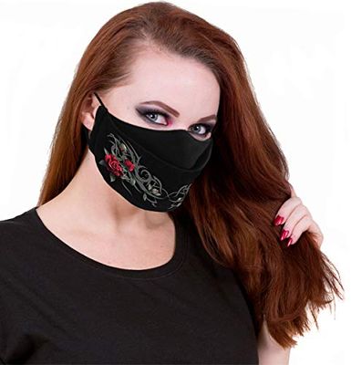 Spiral - Tribal Rose - Cotton Fashion Mask With Adjuster - Onesize