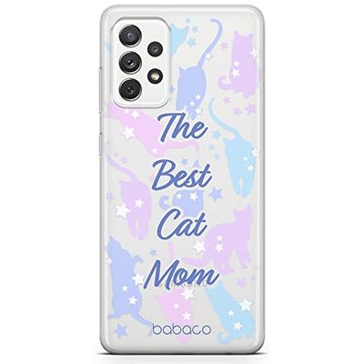 Babaco ERT GROUP mobile phone case for Samsung A53 5G original and officially Licensed pattern Cats 017 optimally adapted to the shape of the mobile phone, partially transparent