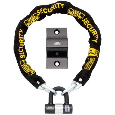 Burg Wachter 1M Verkocht Secure Lock en Grondanker Kit Fietsslot, Zwart