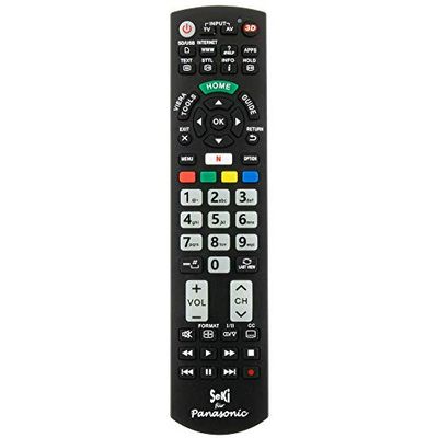 SeKi Afstandsbediening Voor Panasonic - Werkt Met 99% Van Alle Panasonic Apparaten (Smart TV, DVD, LED TV en 4K) - Met Extra Leerfunctie