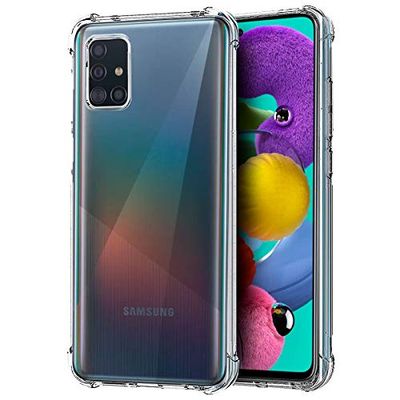Coole beschermhoes voor Samsung A515 Galaxy A51 Antishock, transparant