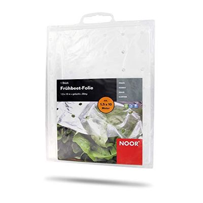 Noor 4013198004022 Pellicola per Serra a Letto Caldo Pellicola per Piante 1,5 x 10 m Pellicola per Giardino Pellicola per Serra
