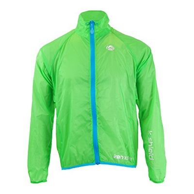 Kernoda Unisex Cagoule Kagool Jacket Windproof Waterproof Breathable Ultralight Cycling Running, Gwitha - Firefly