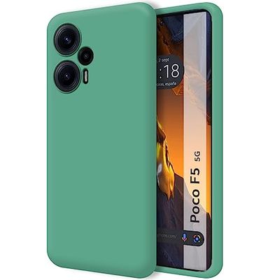 Tumundosmartphone Funda Silicona Líquida Ultra Suave para Xiaomi Poco F5 5G Color Verde